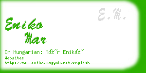 eniko mar business card